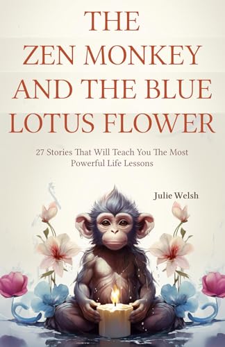 The Zen Monkey and the Blue Lotus Flower