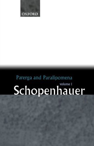Parerga and Paralipomena volume 1
