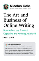 The Art and Business of Online Writing