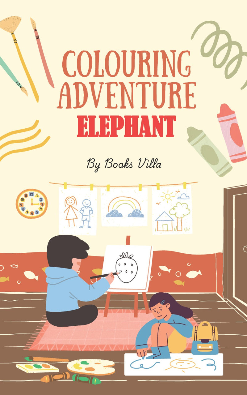 COLOURING ADVENTURE - ELEPHANT