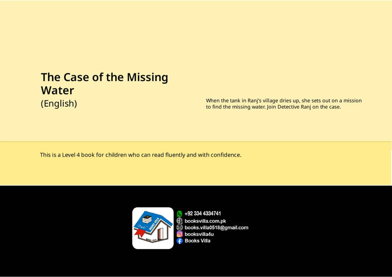 THE CASE OF THE MISSING WATER |BOOKSVILLA