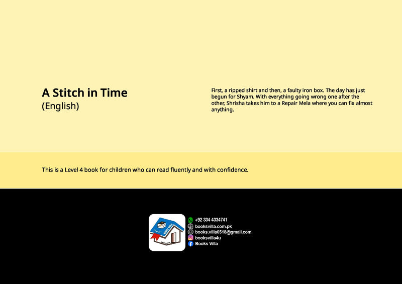 A Stitch in Time | BOOKSVILLA PUBLICATION