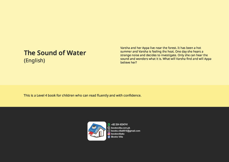 The Sound of Water | BOOKSVILLA PUBLICATIONS
