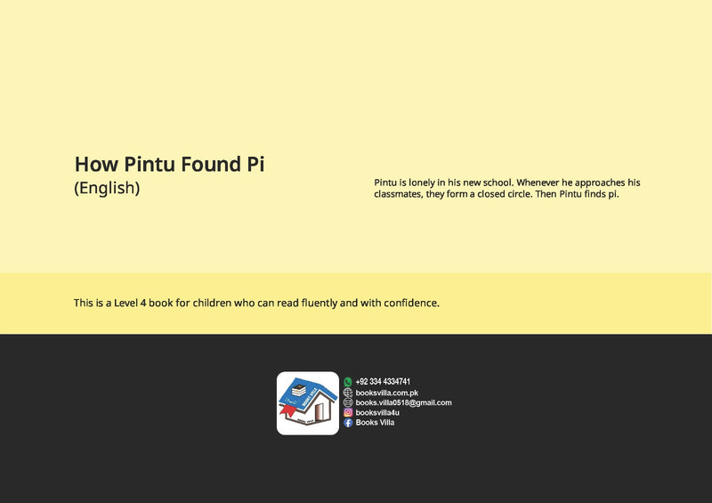 How Pintu Found Pi |BOOKSVILLA PUBLICATION