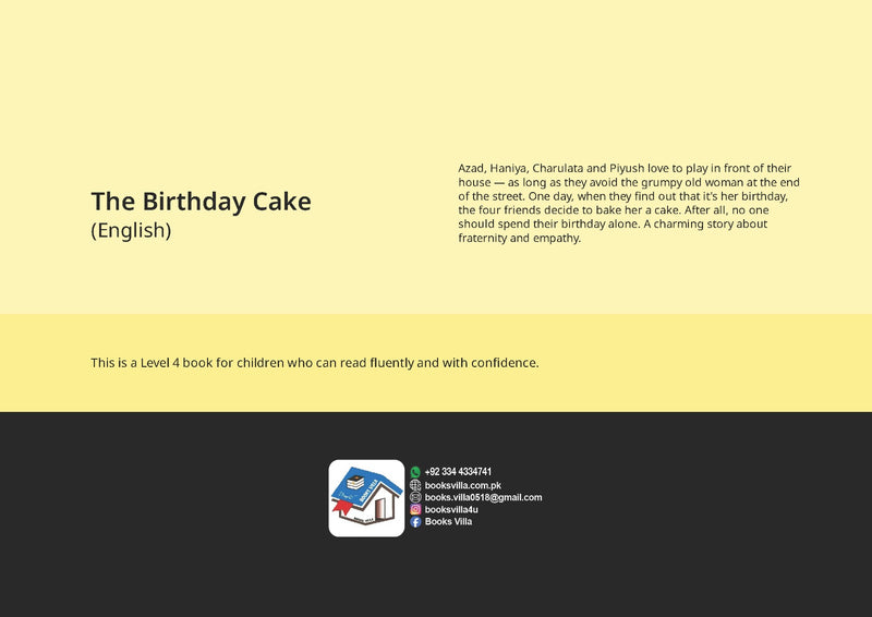 The Birthday Cake | BOOKSVILLA PUBLICATION