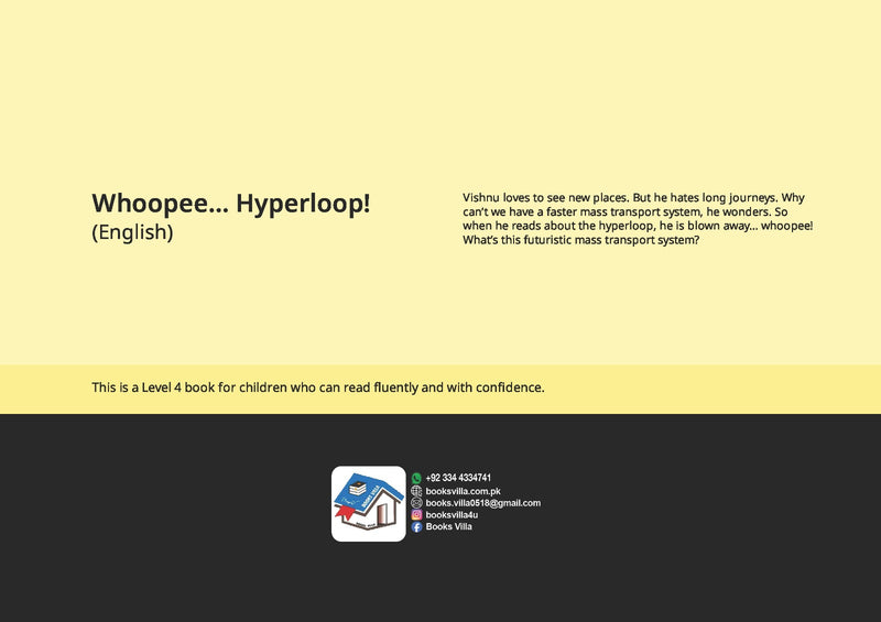Whoopee... Hyperloop! | BOOKSVILLA PUBLICATIONS