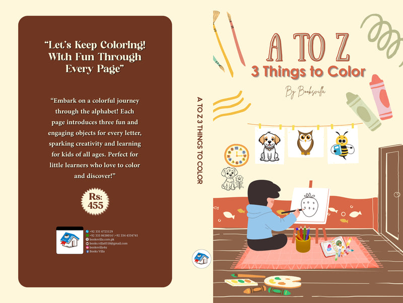 A TO Z  | COLOURING BOOK | Books villa Publication