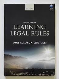 Learning Legal Rules: 8th Edition / A4