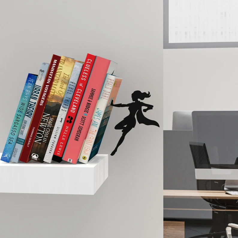 Wonder-Inspired Superwomen Bookend | Unique Gift for Readers