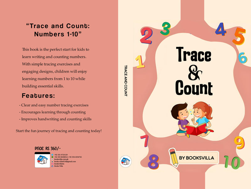 Trace and Count : Numbers 1-10 | Books villa Publication