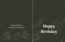 HAPPY BIRTHDAY, WISH YOU ALL THE BEST - Card